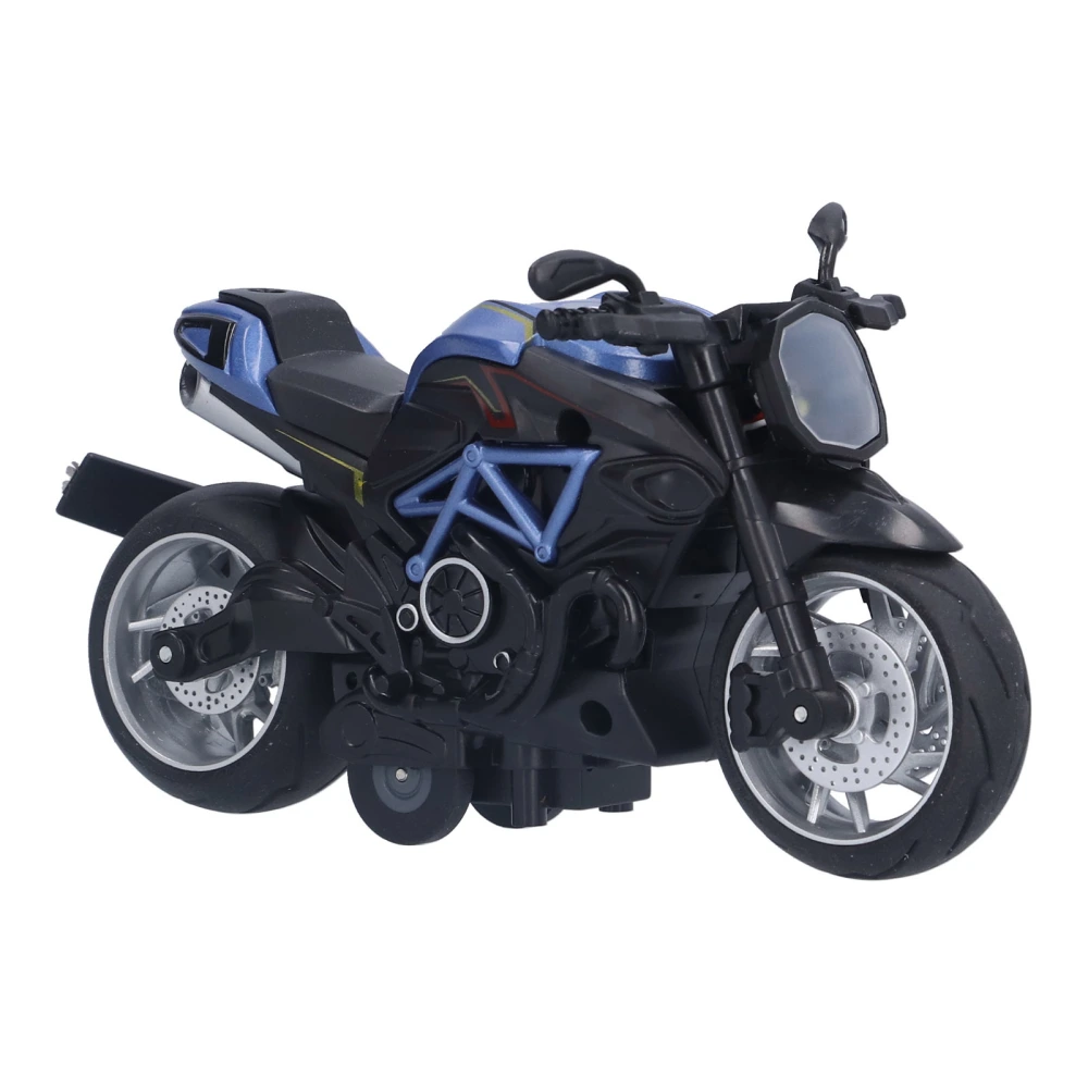 1:12 Motorcycle Model Children Toy Ornaments Simulation Alloy Pull Back Motorcycle Model Blue