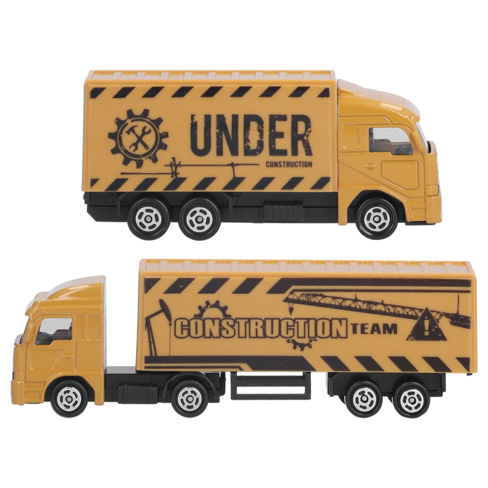 Container Truck Toy Alloy Simulation Mini Truck Children Toy Collection Gift Decoration