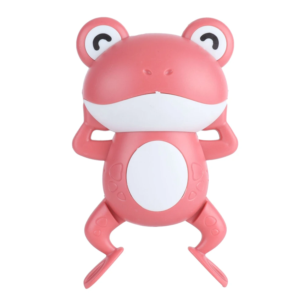 Baby Bath Toys Clockwork Swimming Cute Frogs Floating WindUp Bathtub Toys for Children(Pink )