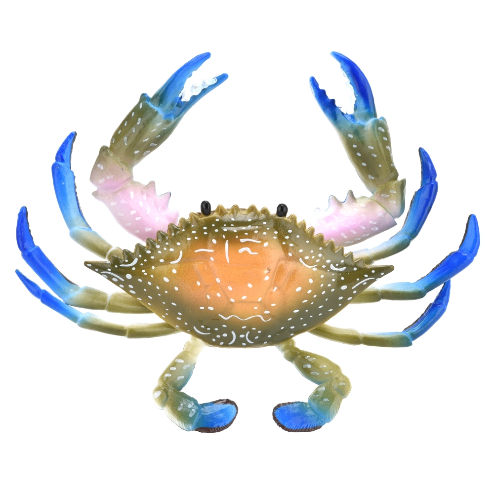 Realistic Marine Animal Crab Model Simulated Plastic Crab Kid's Educational Props Crab Toys(PL1271086 Chromatic )