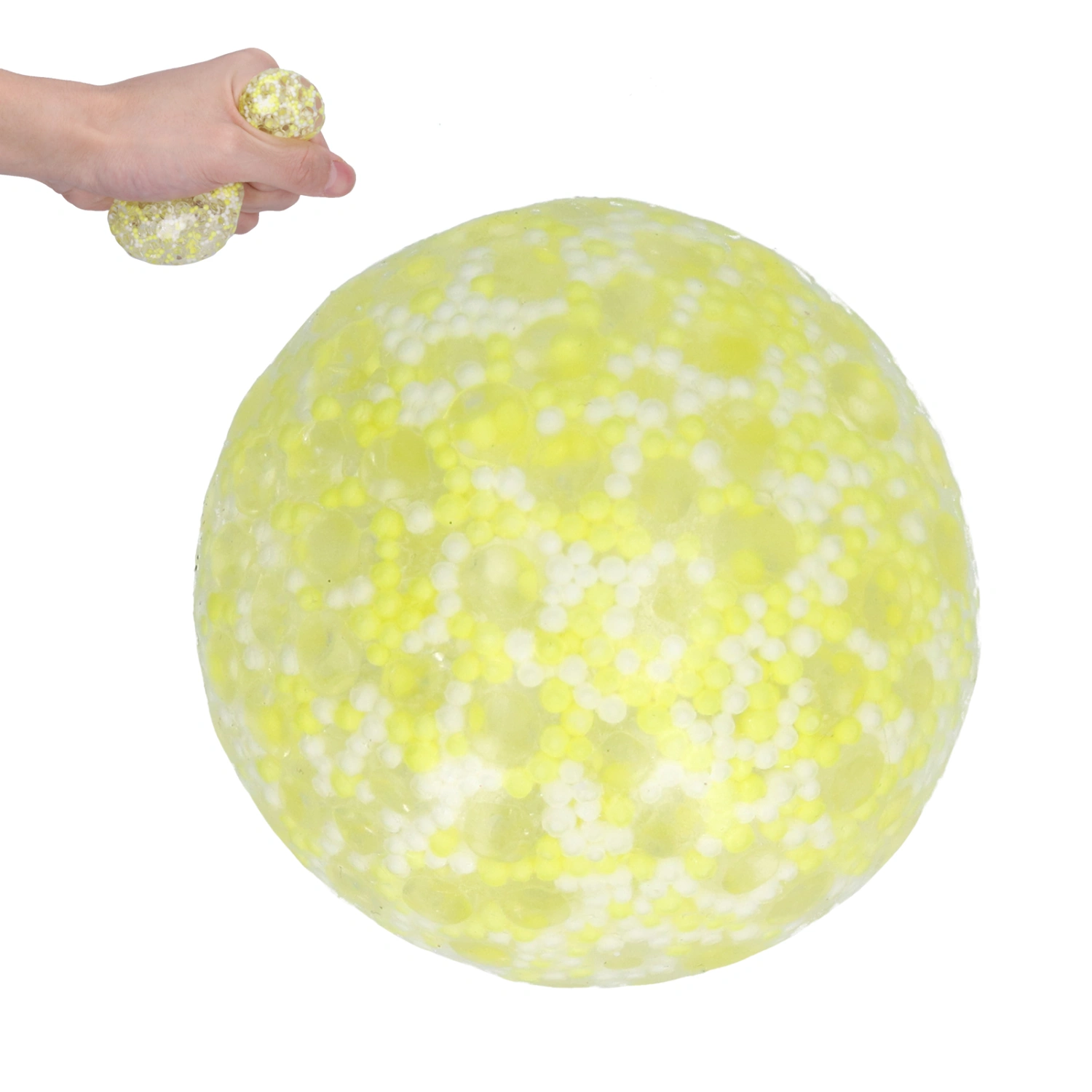 Stress Relief Ball Squeeze Anxiety Relief Decompression Ball Toy for Children Above 3 Years OldYellow