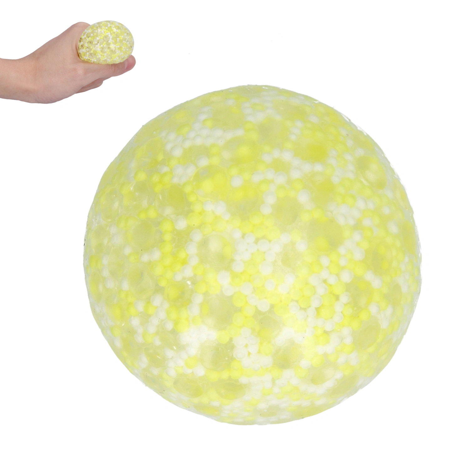 Stress Relief Ball Squeeze Anxiety Relief Decompression Ball Toy for Children Above 3 Years OldYellow