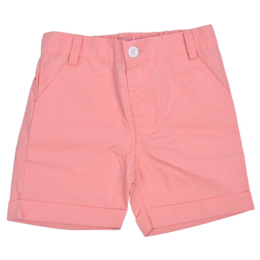 Pink Baby Shorts Breathable Cotton Pants Soft Toddler Summer Shorts for 3-6 Years Old BabyPink 110cm