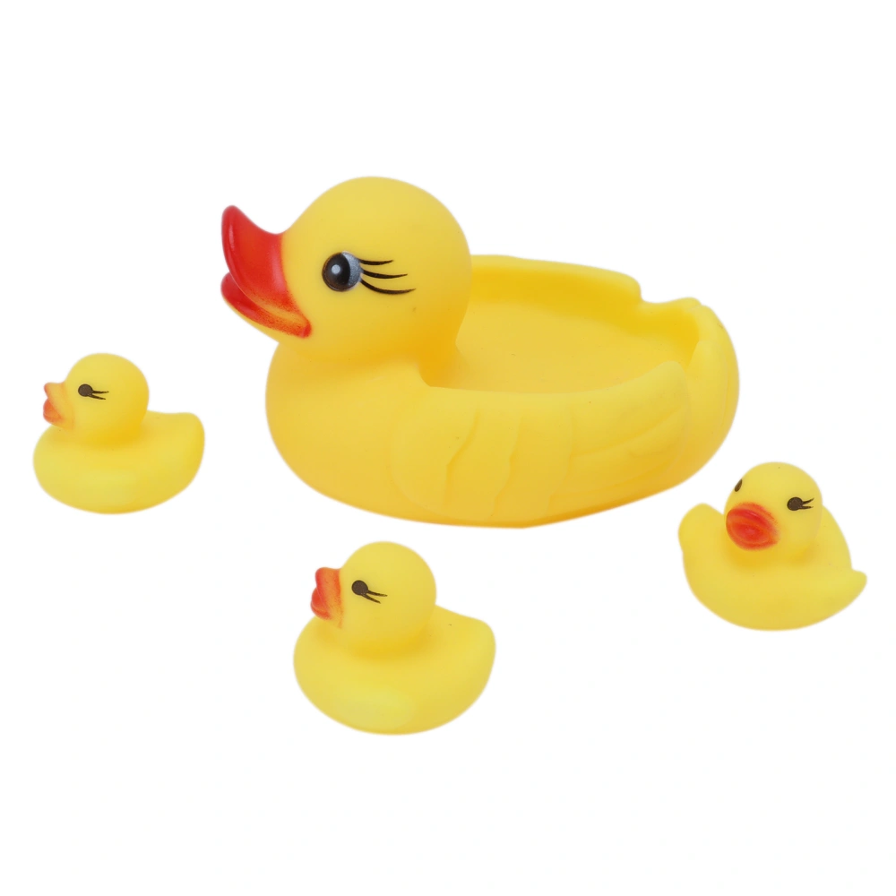 4pcs Baby Duck Bath Toy Cute Animal Float Bathroom Shower Toy Children Gift DecorationYellow Duck