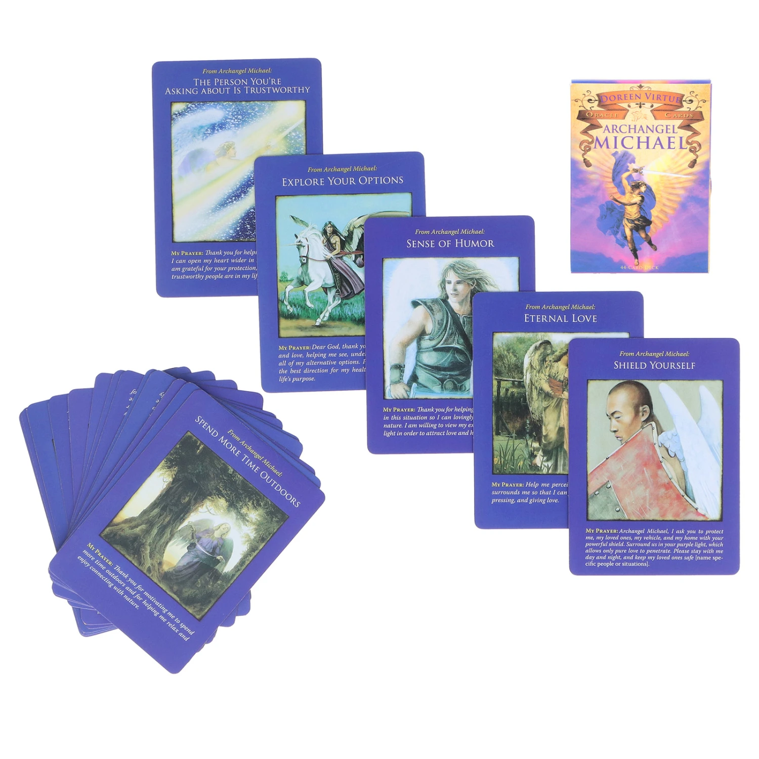 44‑Deck Guidebook Tarot Cards Hologram Paper Divination Playing Cards Entertainment Board Game