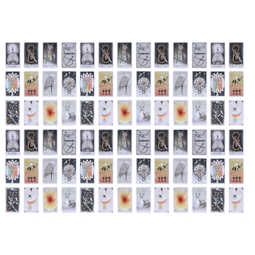 Wild Tarot Cards Unknown Tarot Deck Hologram Paper Divination Playing Cards Game