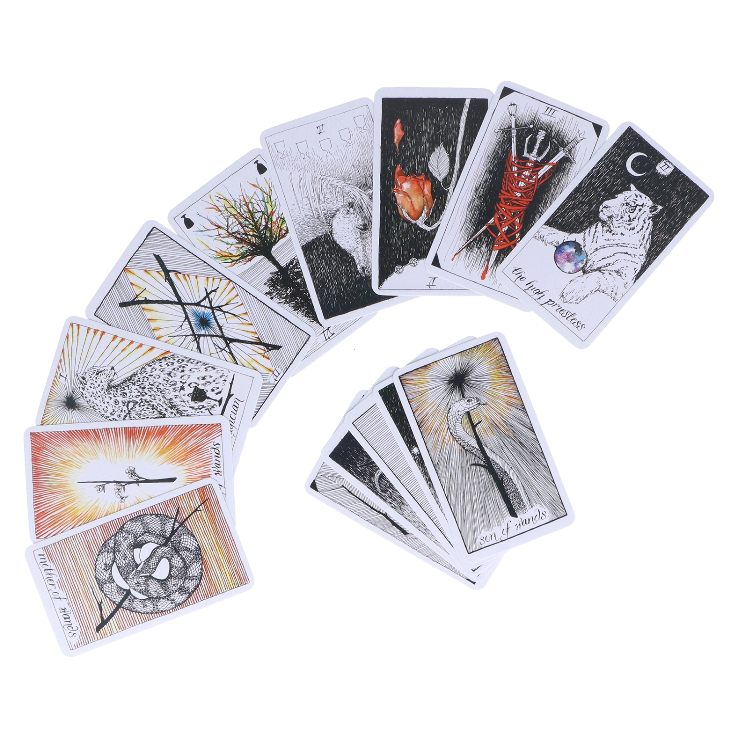 Wild Tarot Cards Unknown Tarot Deck Hologram Paper Divination Playing Cards Game