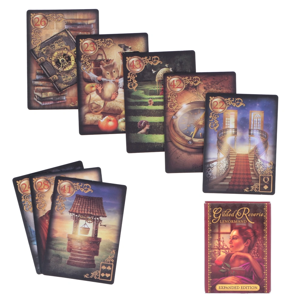 Mysterious Fortune Telling Divination Card Portable Home Party Tarot Card Game Gift