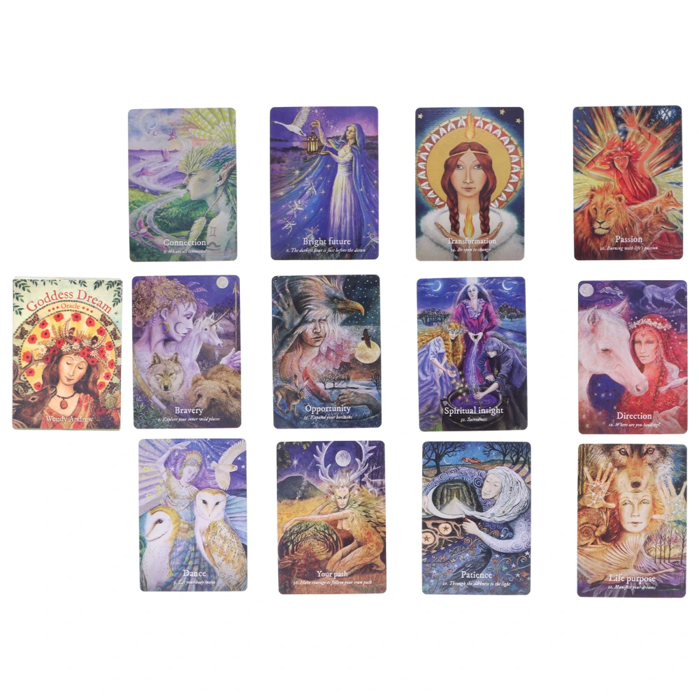 Goddess Dream Tarot Cards English Language Interaction Divination Playing Cards Board Game