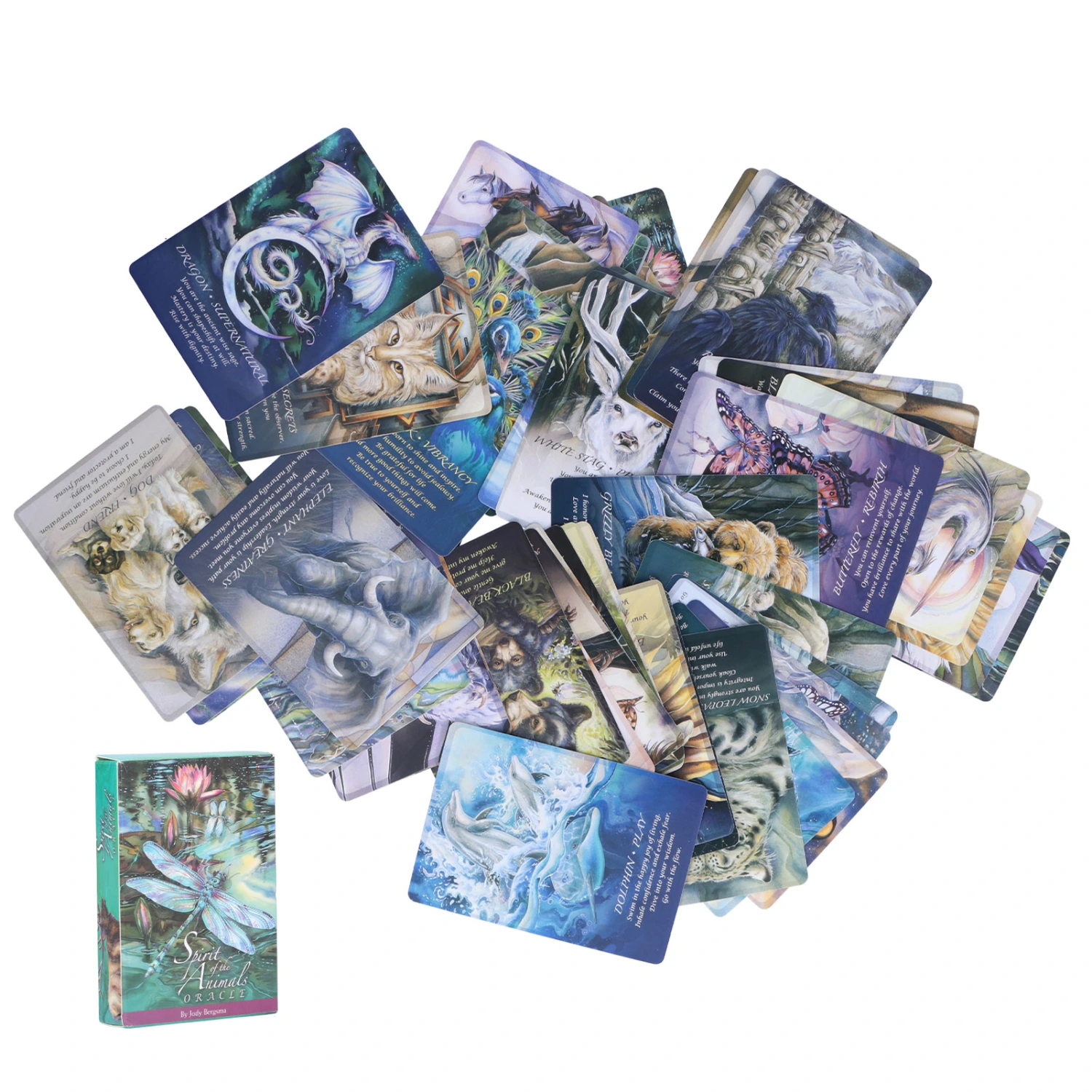 Spirits of The Animals Oracle Cards English Divination Fate Fortunetelling Tarot Card Decks