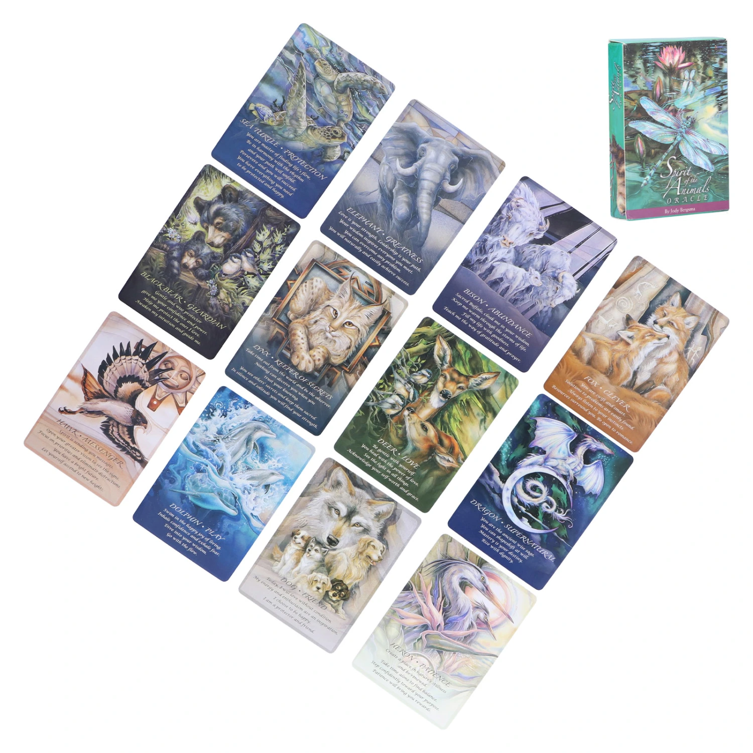 Spirits of The Animals Oracle Cards English Divination Fate Fortunetelling Tarot Card Decks