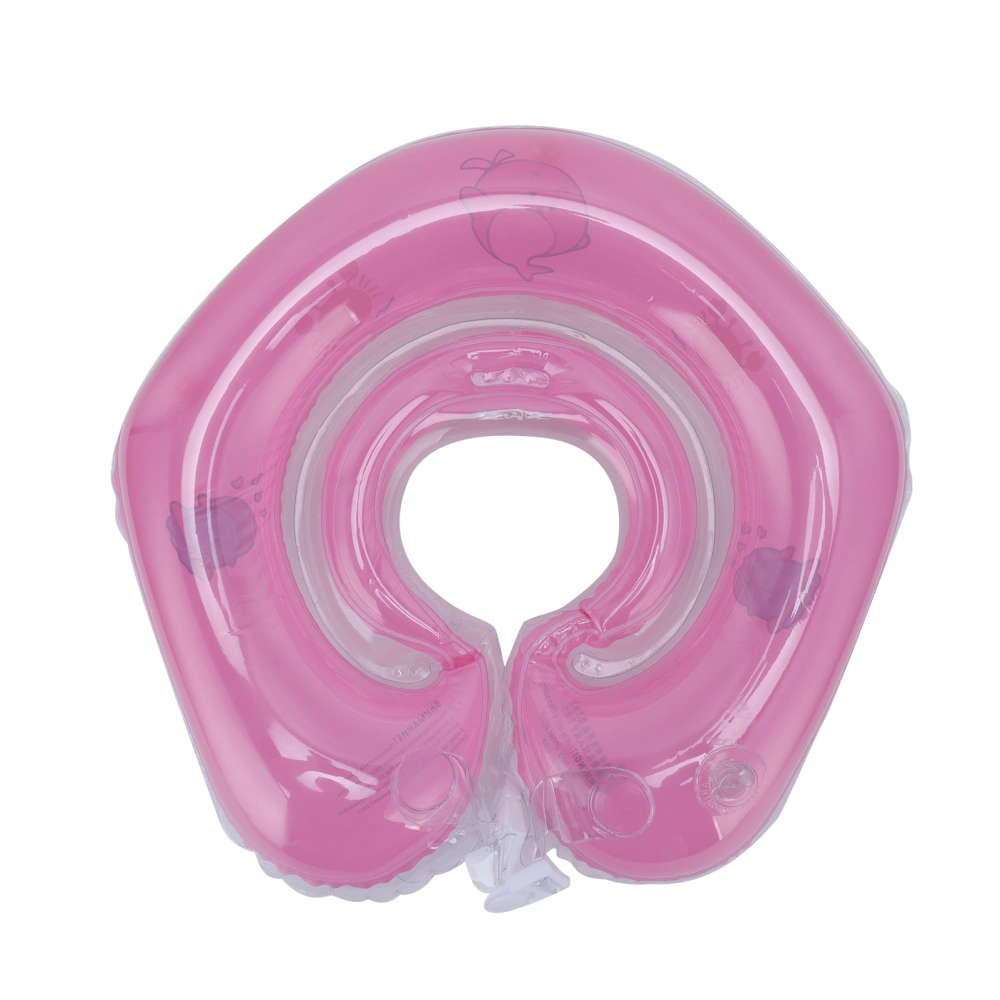 Newborn Swimming Ring Inflatable Floating Collar Baby Swimming Pool Toy for 0‑18 Month BabyPink