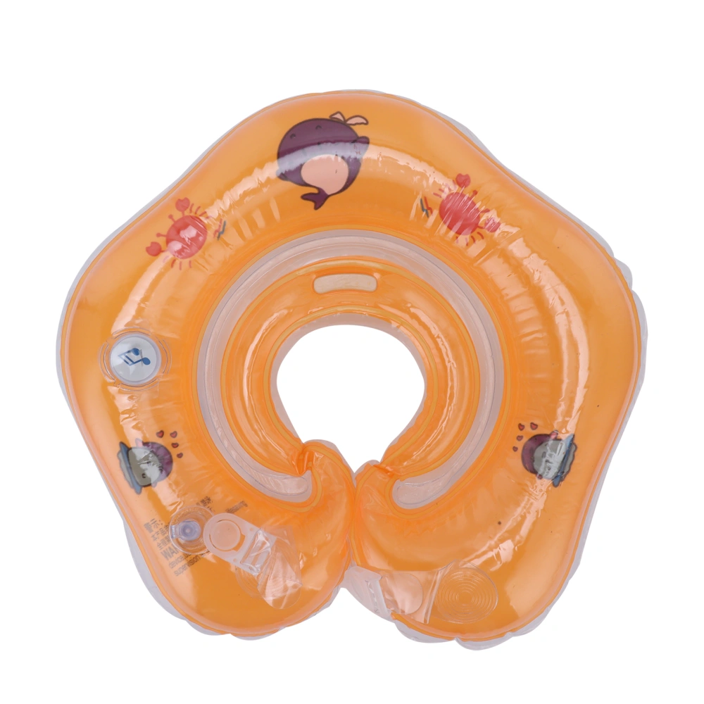 Newborn Swimming Ring Inflatable Floating Collar Baby Swimming Pool Toy for 0‑18 Month BabyOrange