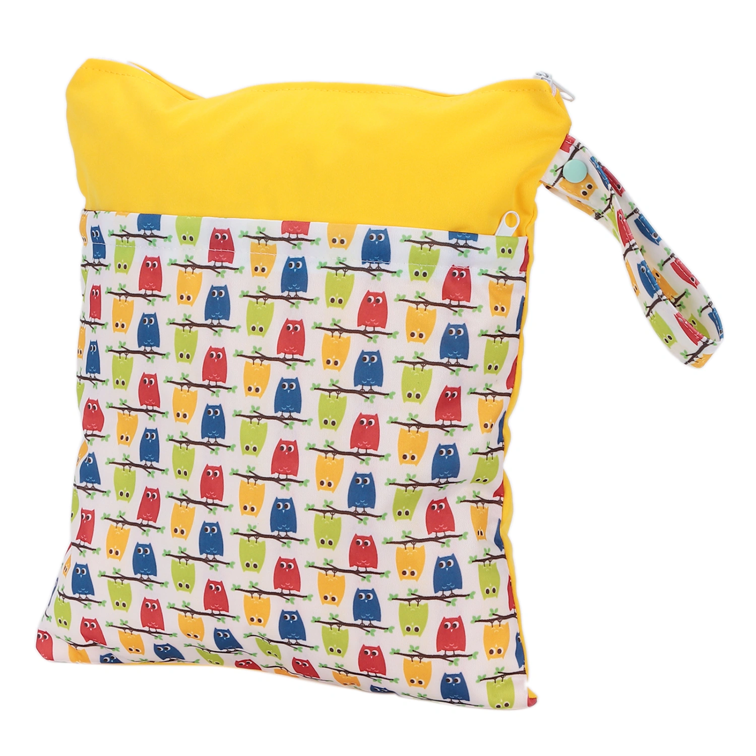 Cartoon Pattern Wet Dry Diaper Bag Cute Travel Portable Diaper Nappy Storage Bag#2