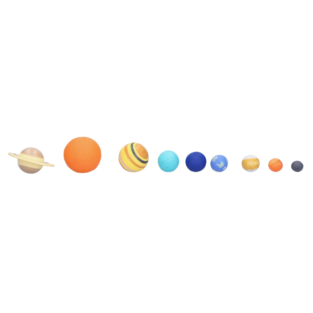 9pcs Solar System Teaching Model Planet Model Astronomy Science Educational Model Toy Set