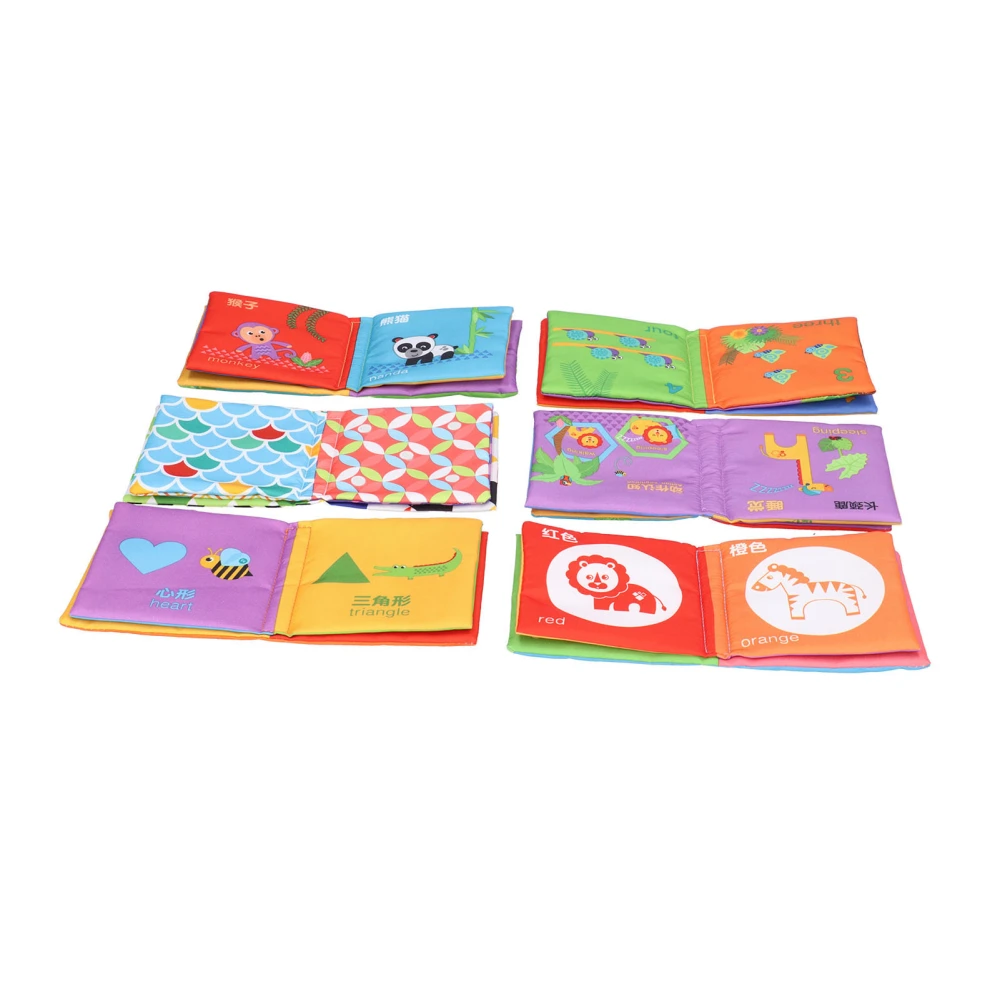 Baby Cloth Books Educational Early Learning ParentChild Interactive Cloth Books Set Toy