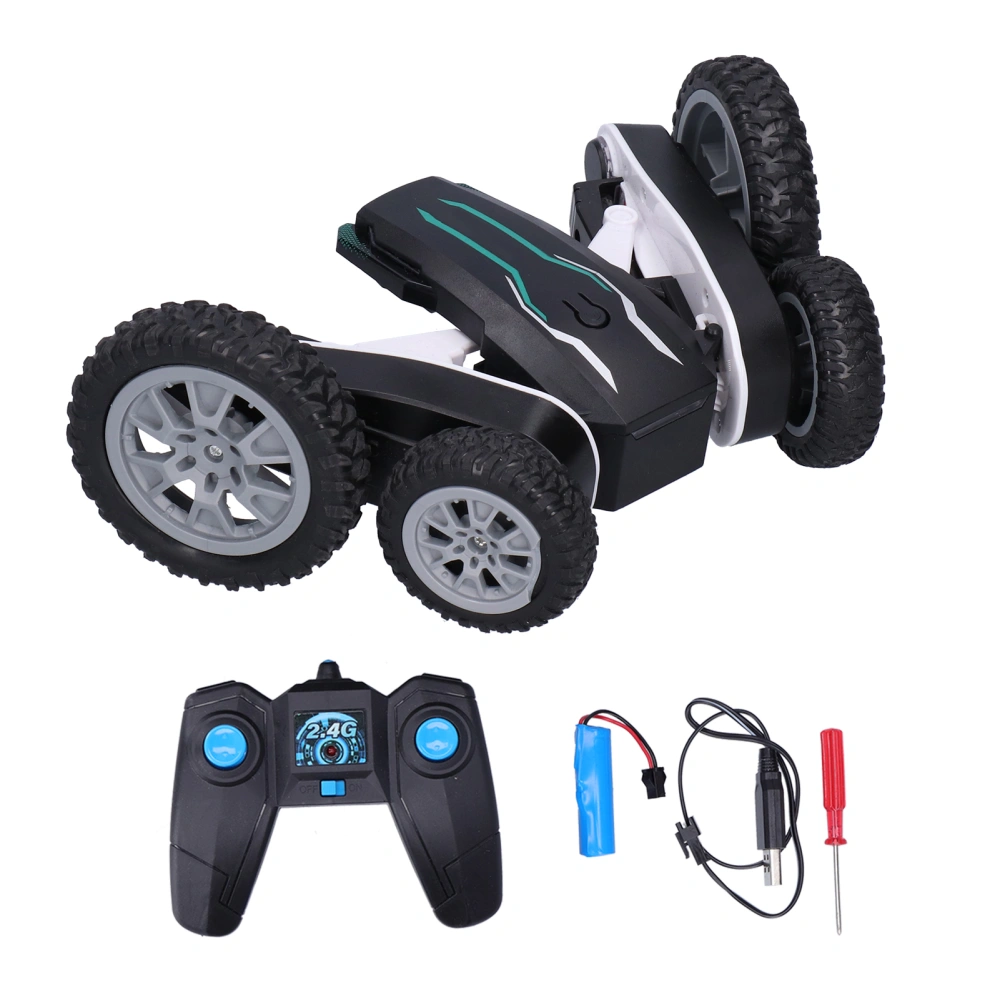 2.4GHZ Sunt RC Car 360 Degrees Roll Remote Control Car Toy for Children Kids ToddlerBlack