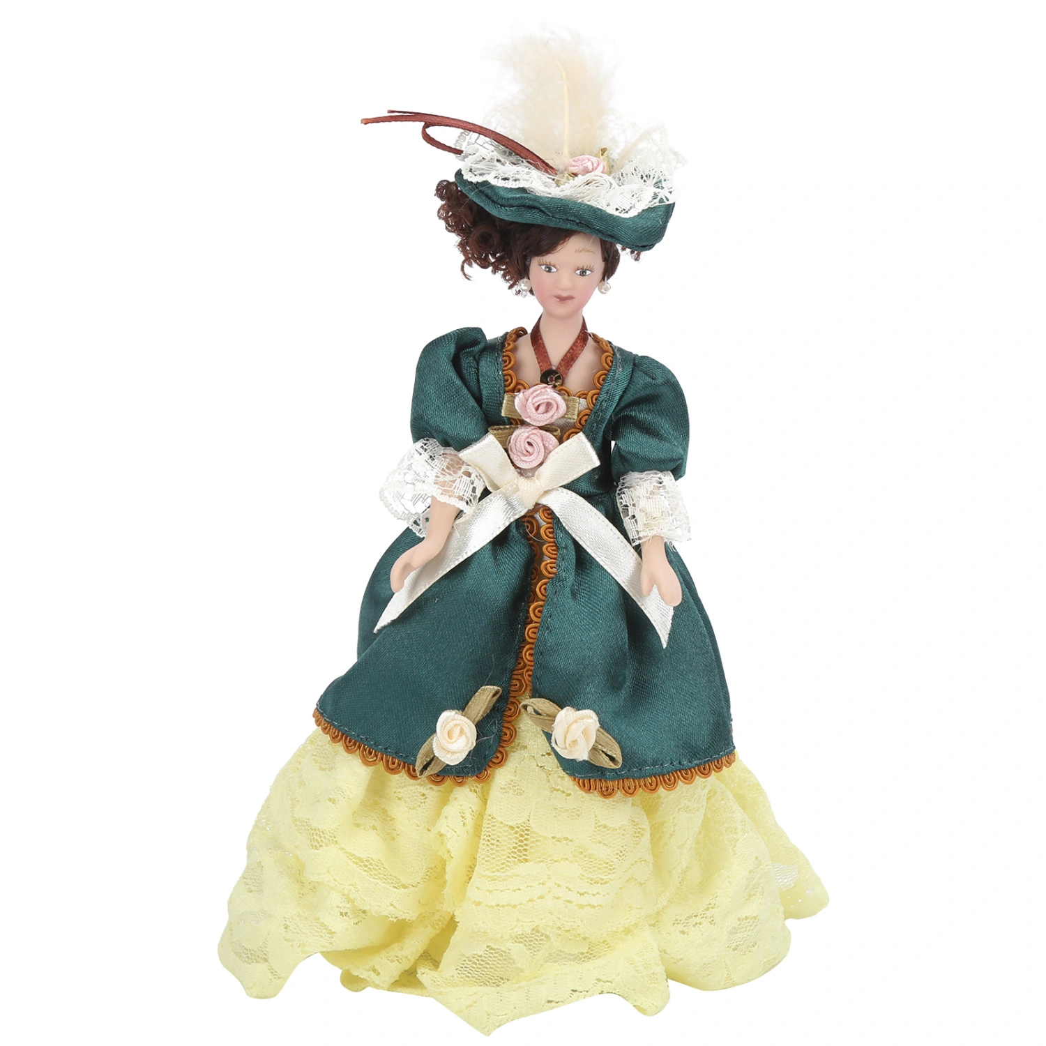 1/12 Doll House Victorian Lady Women Miniature Porcelain Dolls Doll House Decoration
