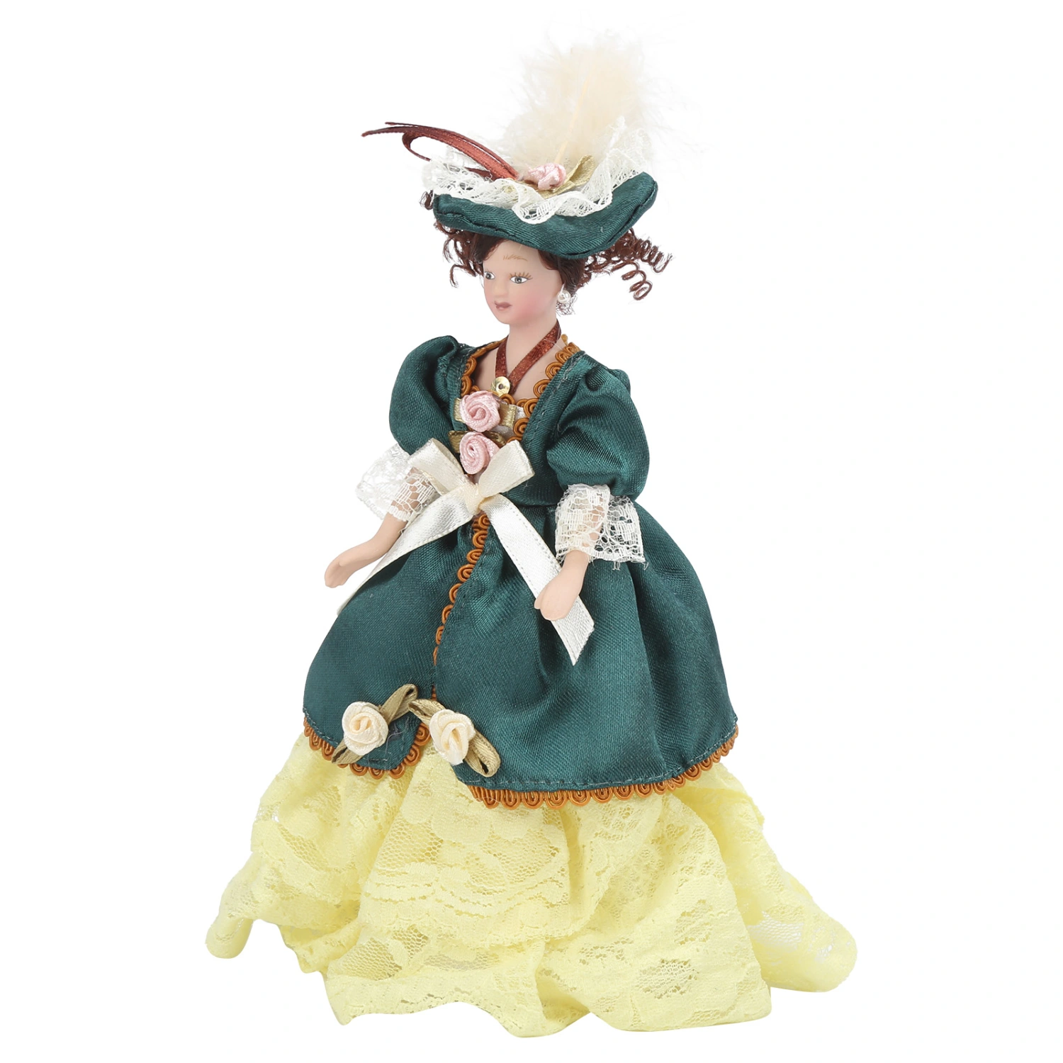 1/12 Doll House Victorian Lady Women Miniature Porcelain Dolls Doll House Decoration