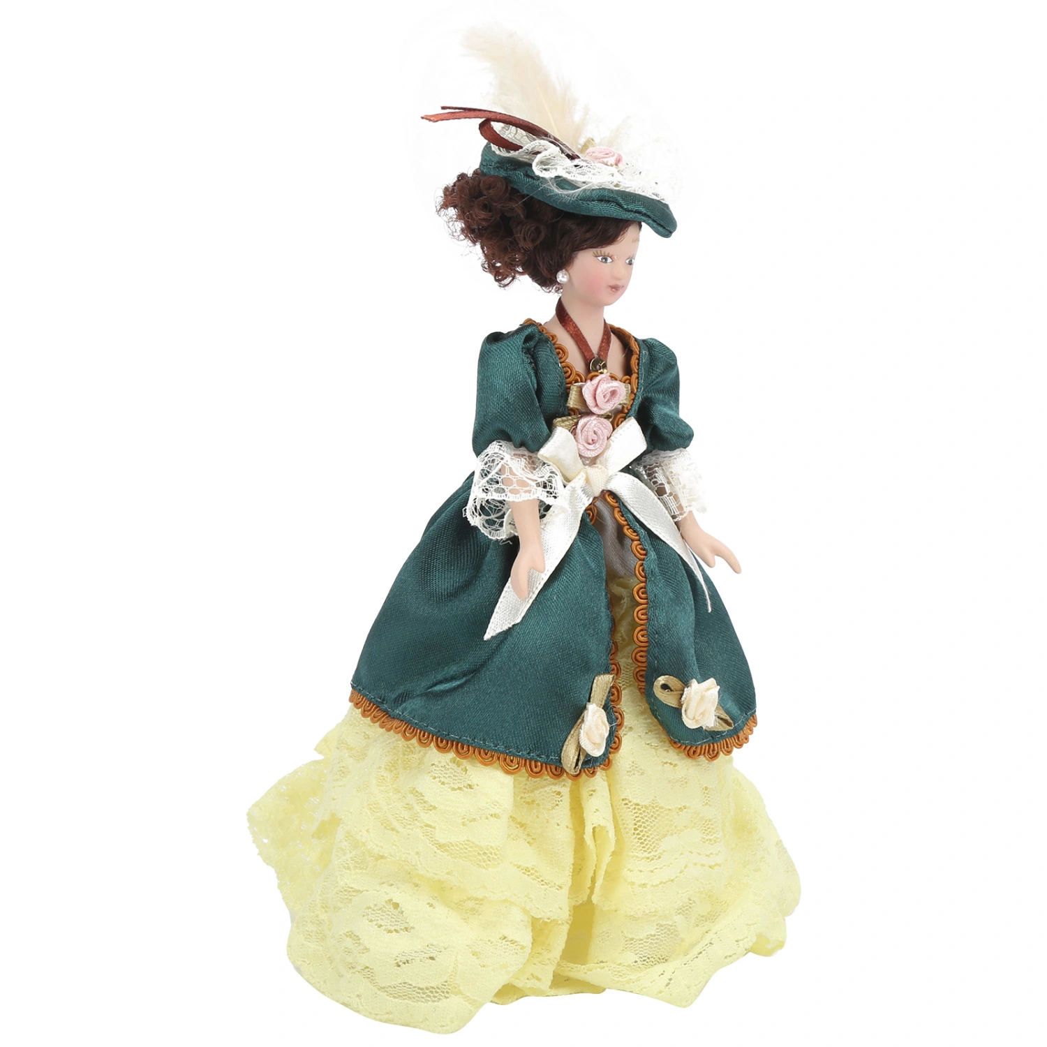 1/12 Doll House Victorian Lady Women Miniature Porcelain Dolls Doll House Decoration
