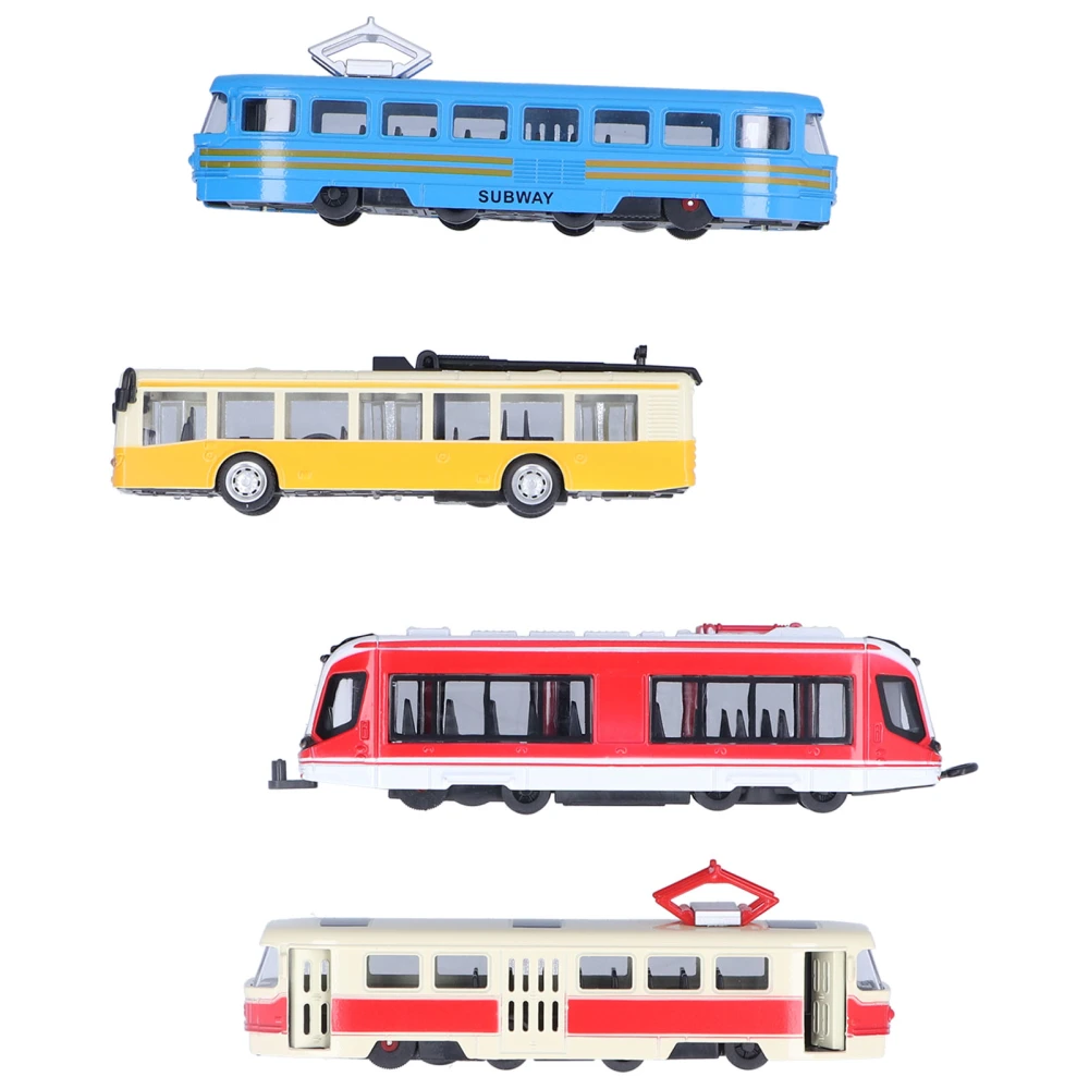 HighSpeed Railway Bus Model PullBack Vehicle Collection Model Toy for Children(A Group )