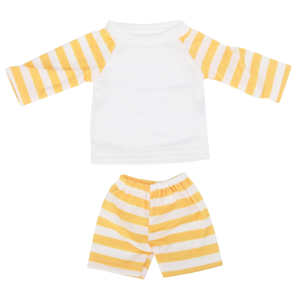 Doll Clothes Yellow Fringe Doll Dressing Baby Doll Outfits Accessories for 18 Inch Doll