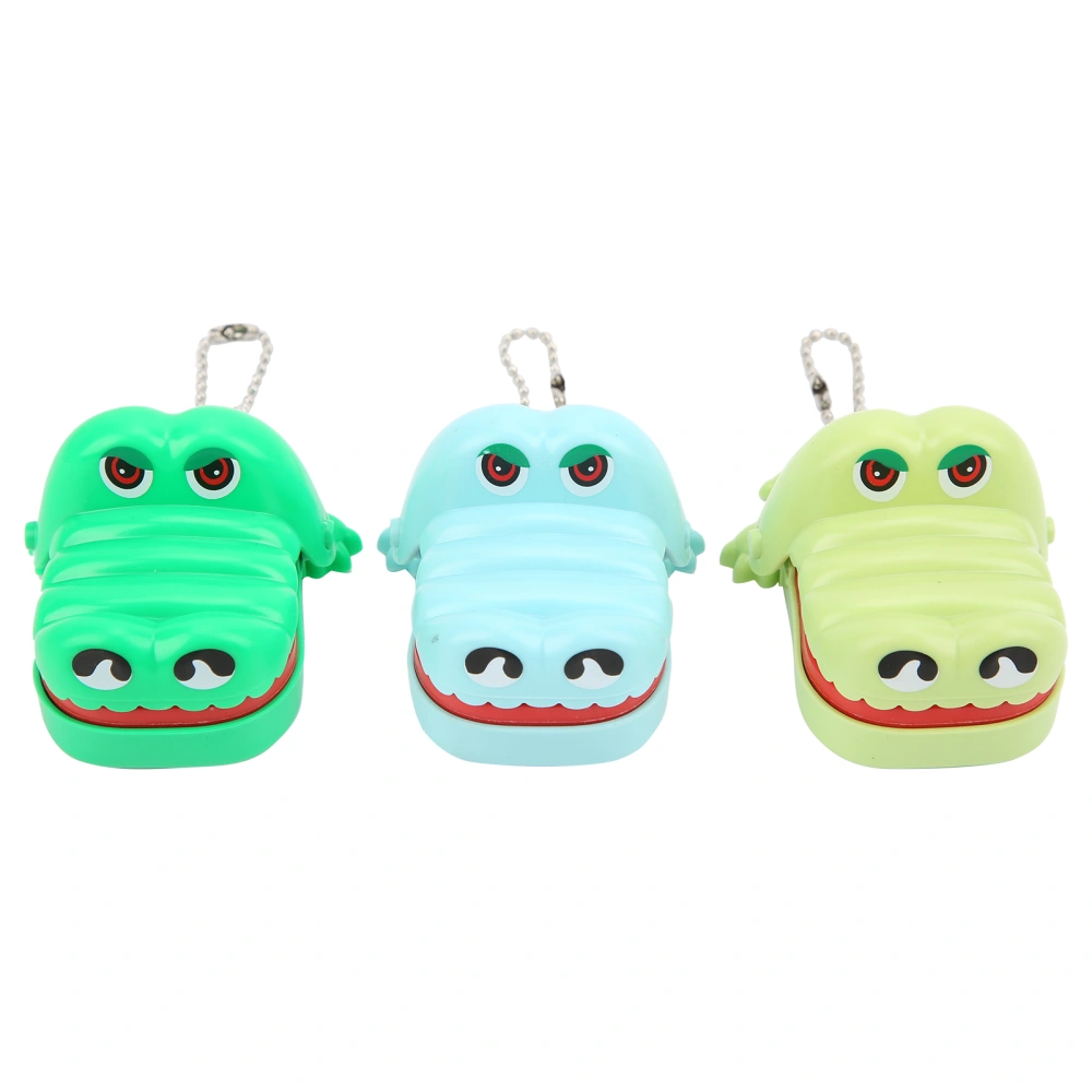 3pcs Children Cartoon Animal Teeth Toys Game Cute Biting Finger Toy Key Chain SetBiting Finger Teeth Toy