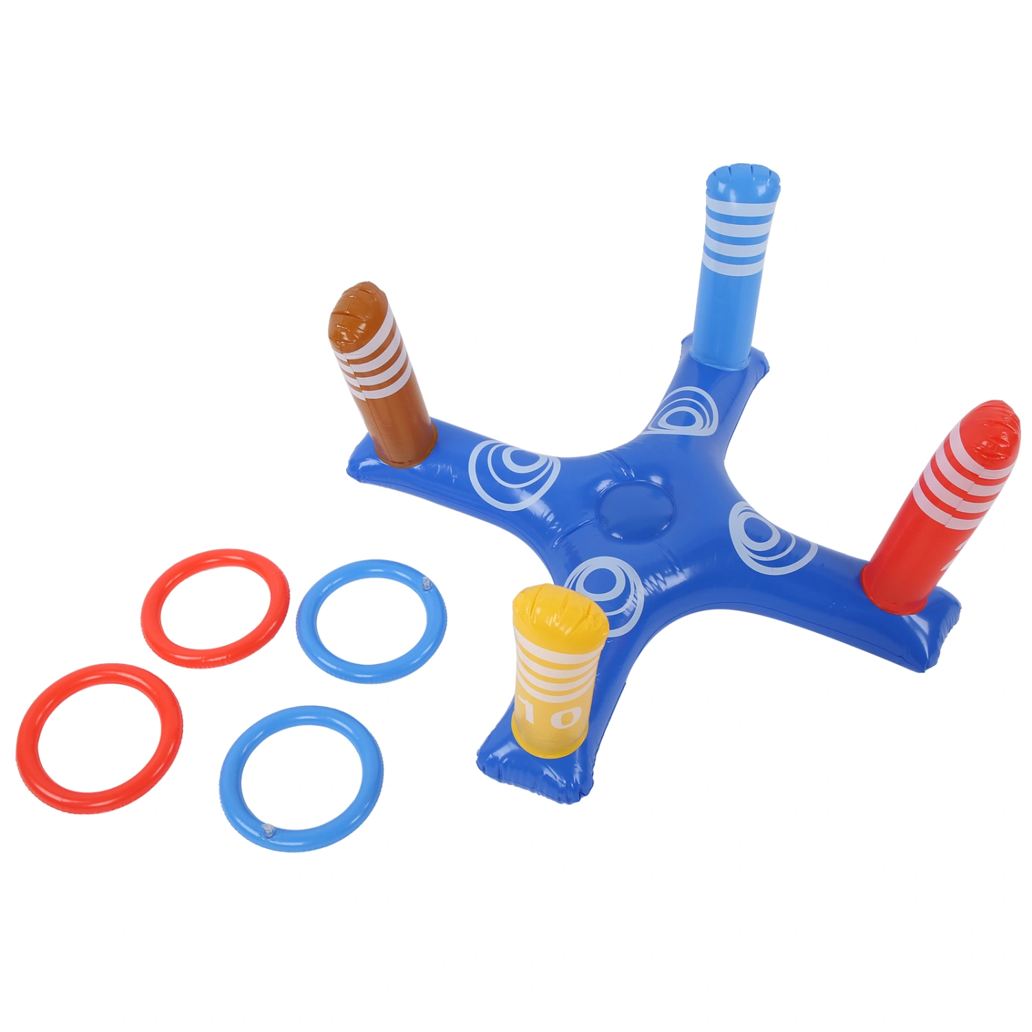 Inflatable Pool Toss Game Summer Swimming Pool Floating Toss Game Party AccessoriesBlue
