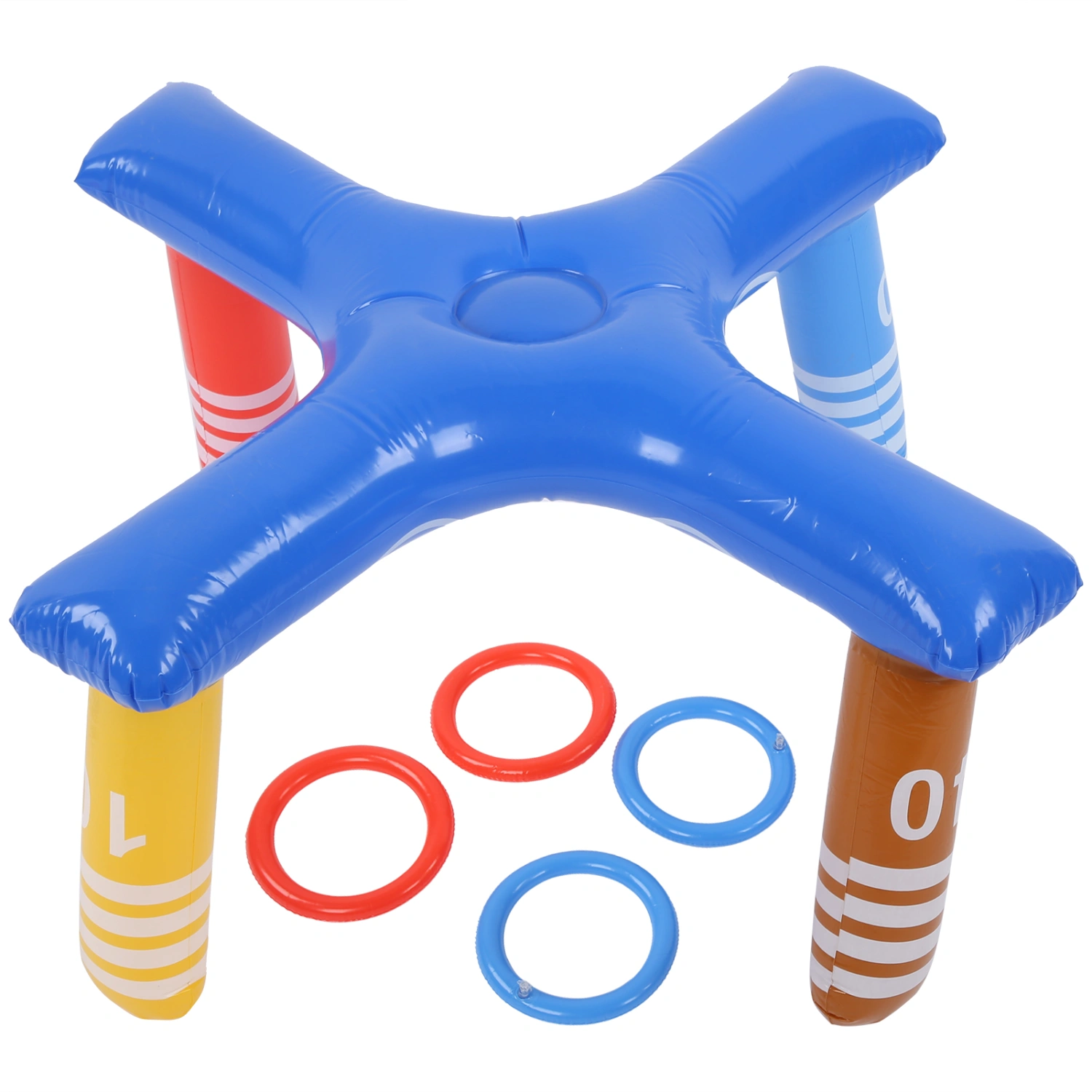 Inflatable Pool Toss Game Summer Swimming Pool Floating Toss Game Party AccessoriesBlue
