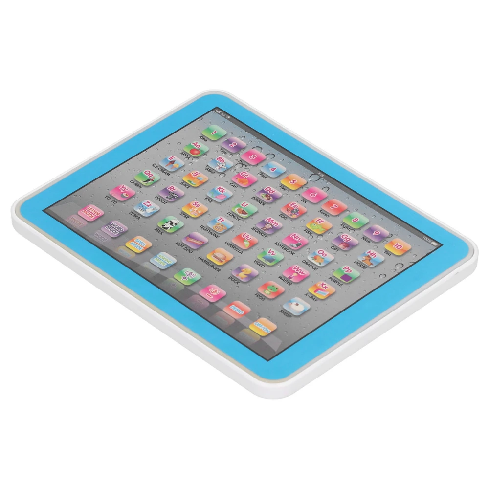 Children Baby Tablet Educational Toys Electronic Machine Early Learning English Study TabletBlue