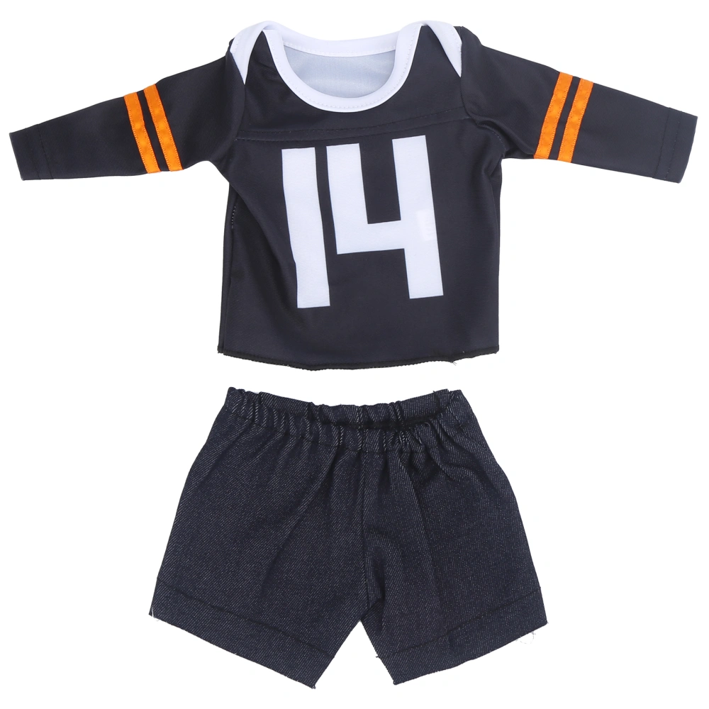 T-Shirt Baby Doll Clothes 18Inch Baby Doll Clothes Exercise Outfit Children Birthday Gift(QD18080 )