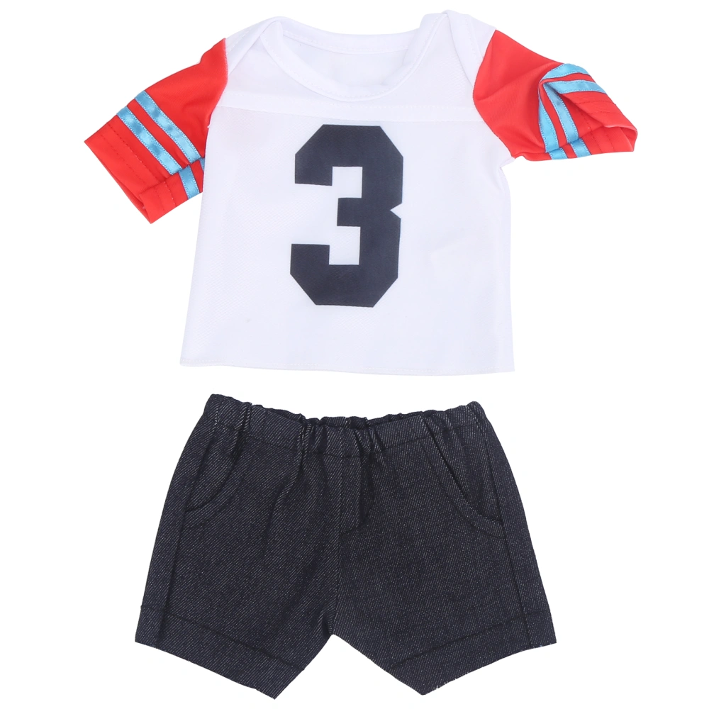 T-Shirt Baby Doll Clothes 18Inch Baby Doll Clothes Exercise Outfit Children Birthday Gift(QD18-048 )