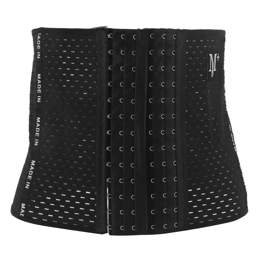 Breathable Waist Slimming Belt Soft Abdominal Band Waist Trimmer Training Belt for WomenBlack S