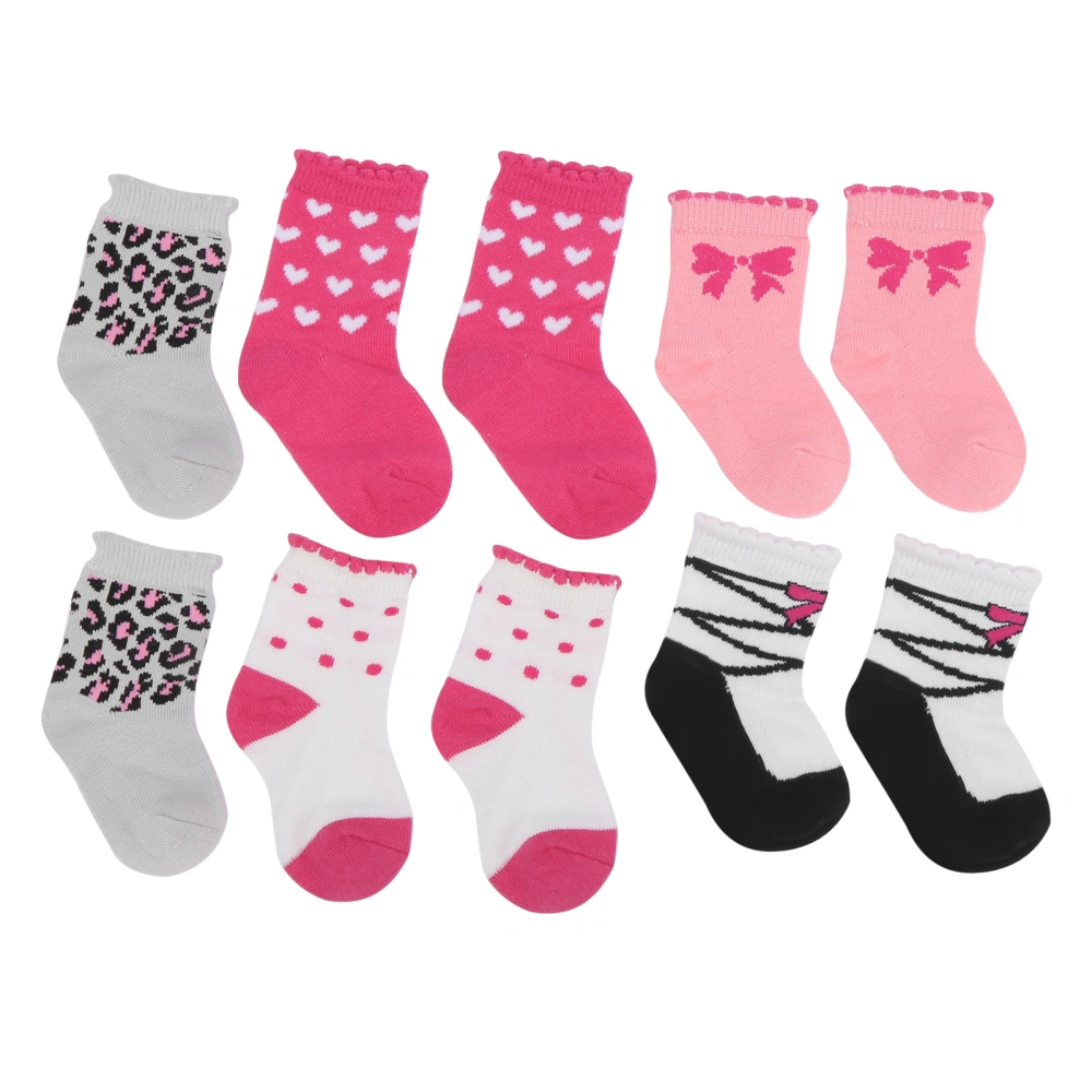 5 Pairs Baby Girl Cotton Socks AntiSlip Soft Infant Kids Socks for 01 Year Old Baby