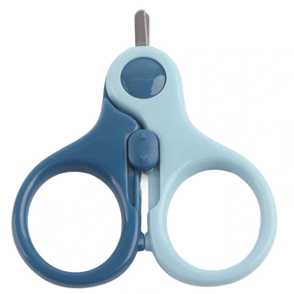 Newborn Baby Nail Scissors Durable Round Tip Scissors with Safety Buckle for Infant