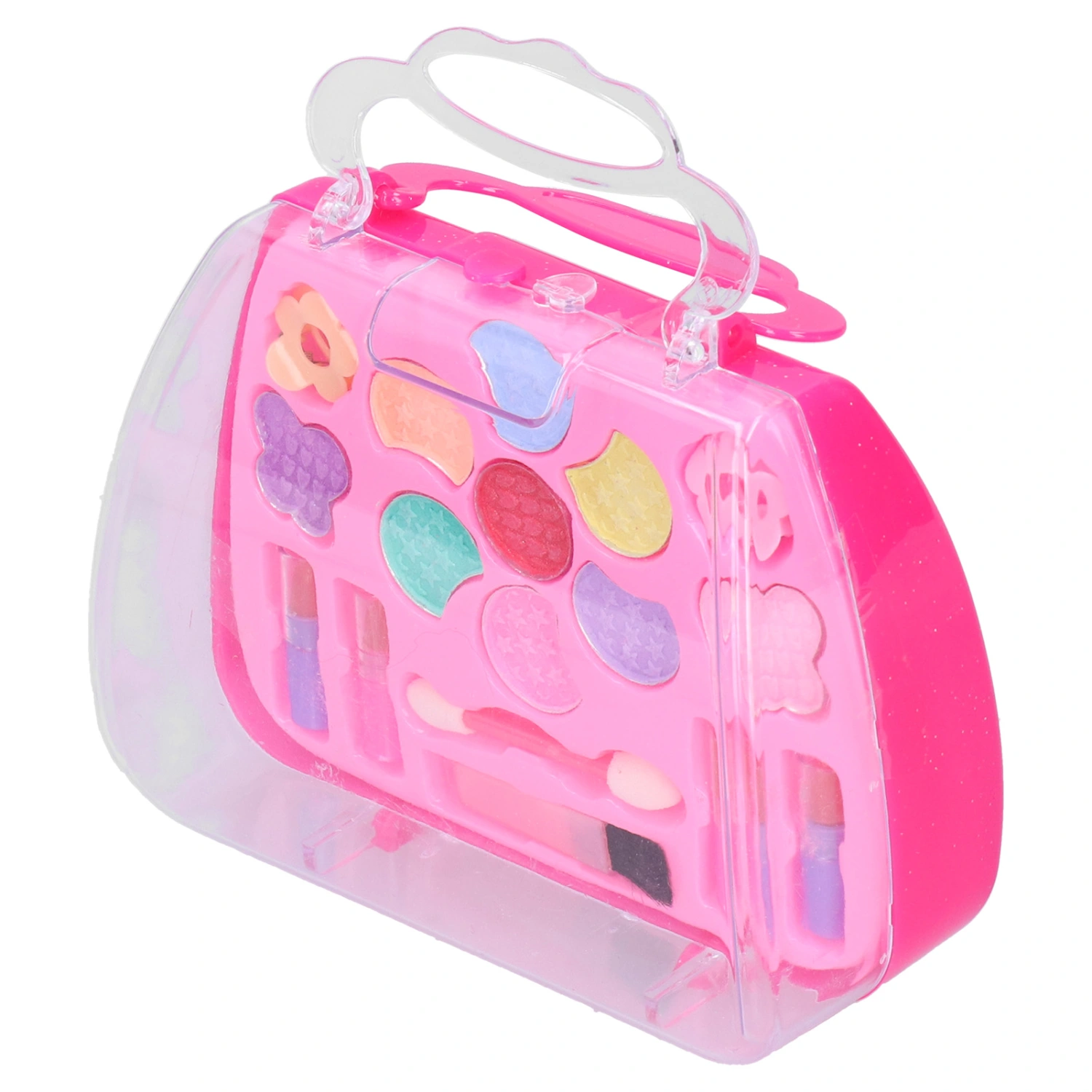 Pretend Play Makeup Toy Girls Safe WaterSoluble Beauty Makeup Cosmetic Kit Toys(Pink )