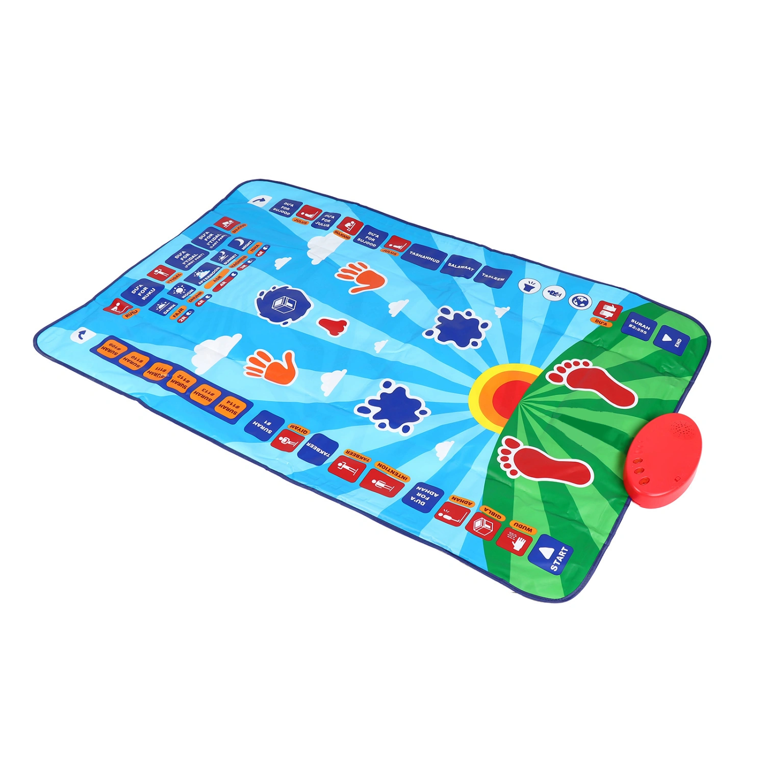 7 Languages Educational Prayer Mat Electronic Interactive Prayer Rug Mat for Children