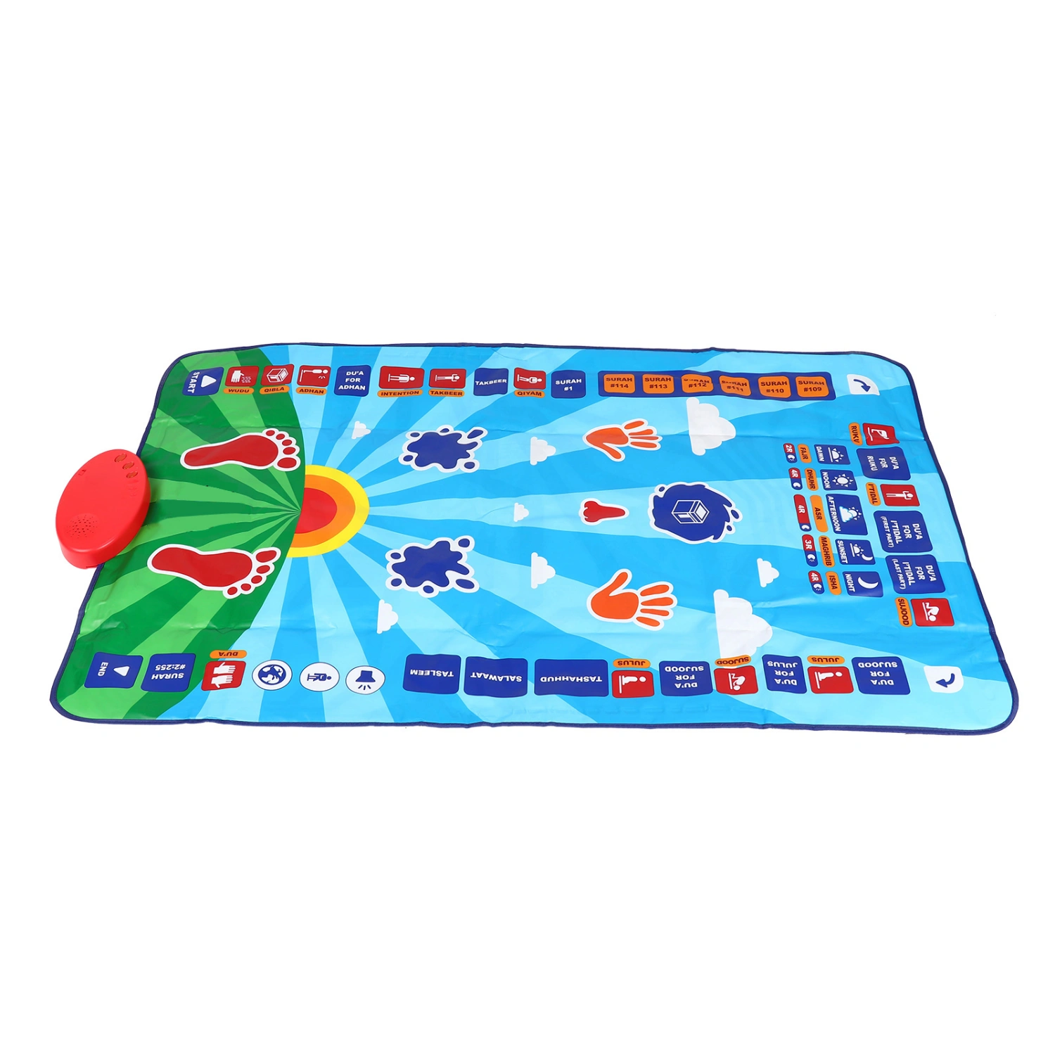 7 Languages Educational Prayer Mat Electronic Interactive Prayer Rug Mat for Children