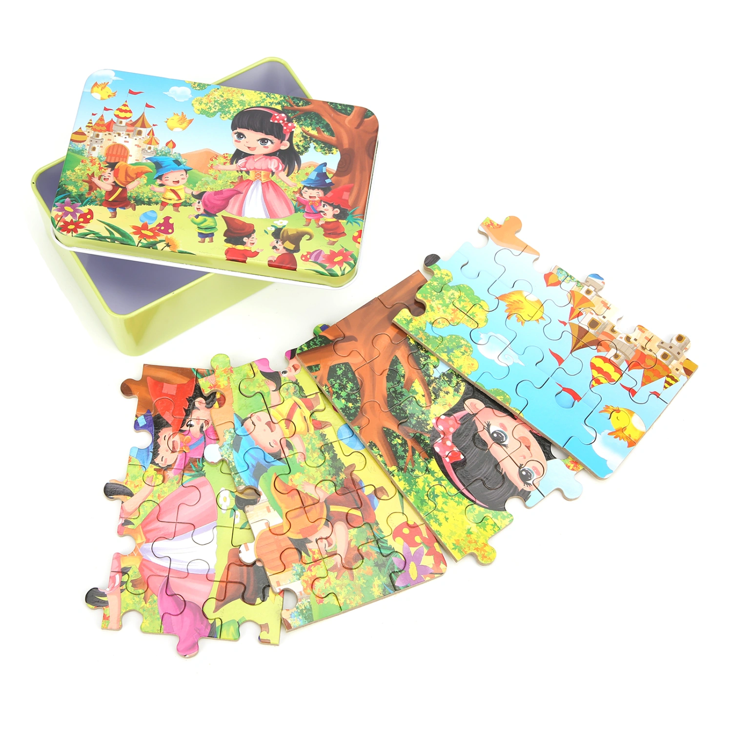 60pcs Cartoon Pattern Jigsaw Puzzles Colorful Cute Puzzles Children Educational Toy Gift#1