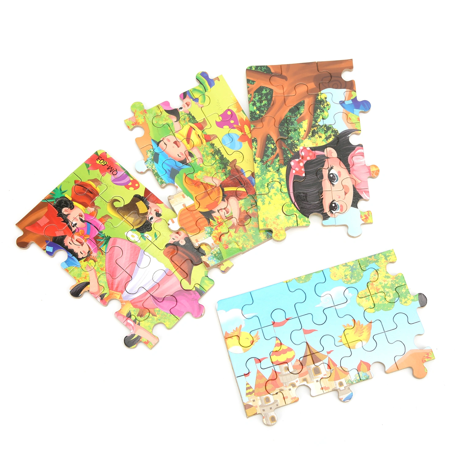 60pcs Cartoon Pattern Jigsaw Puzzles Colorful Cute Puzzles Children Educational Toy Gift#1