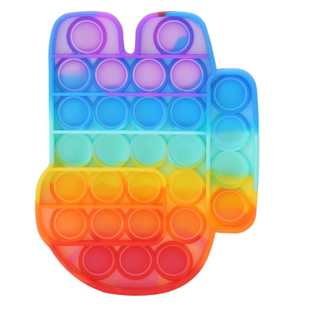 Baby Push Bubble Sensory Toy Colorful Autism Stress Reliever Squeeze Toy Board Game