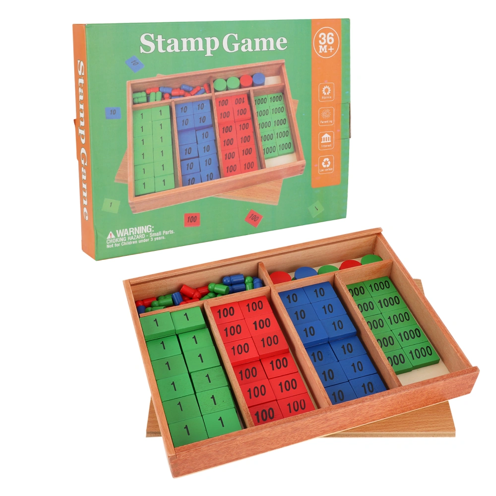 Baby Stamp Game Early Childhood Kids Toddler Education Preschool Stamps Math Toys