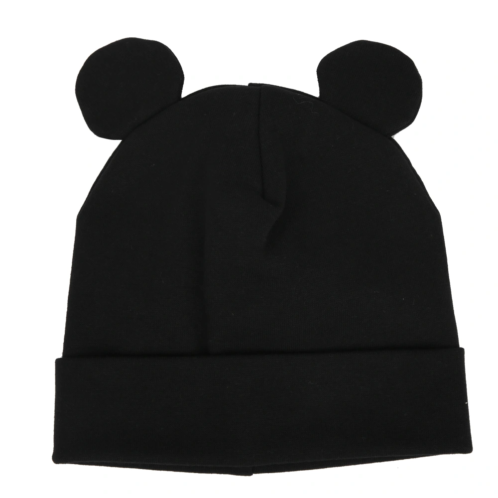 Cotton Soft Fashionable Baby Beanies Cute Infant Toddler Winter Warm Knitted HatBlack