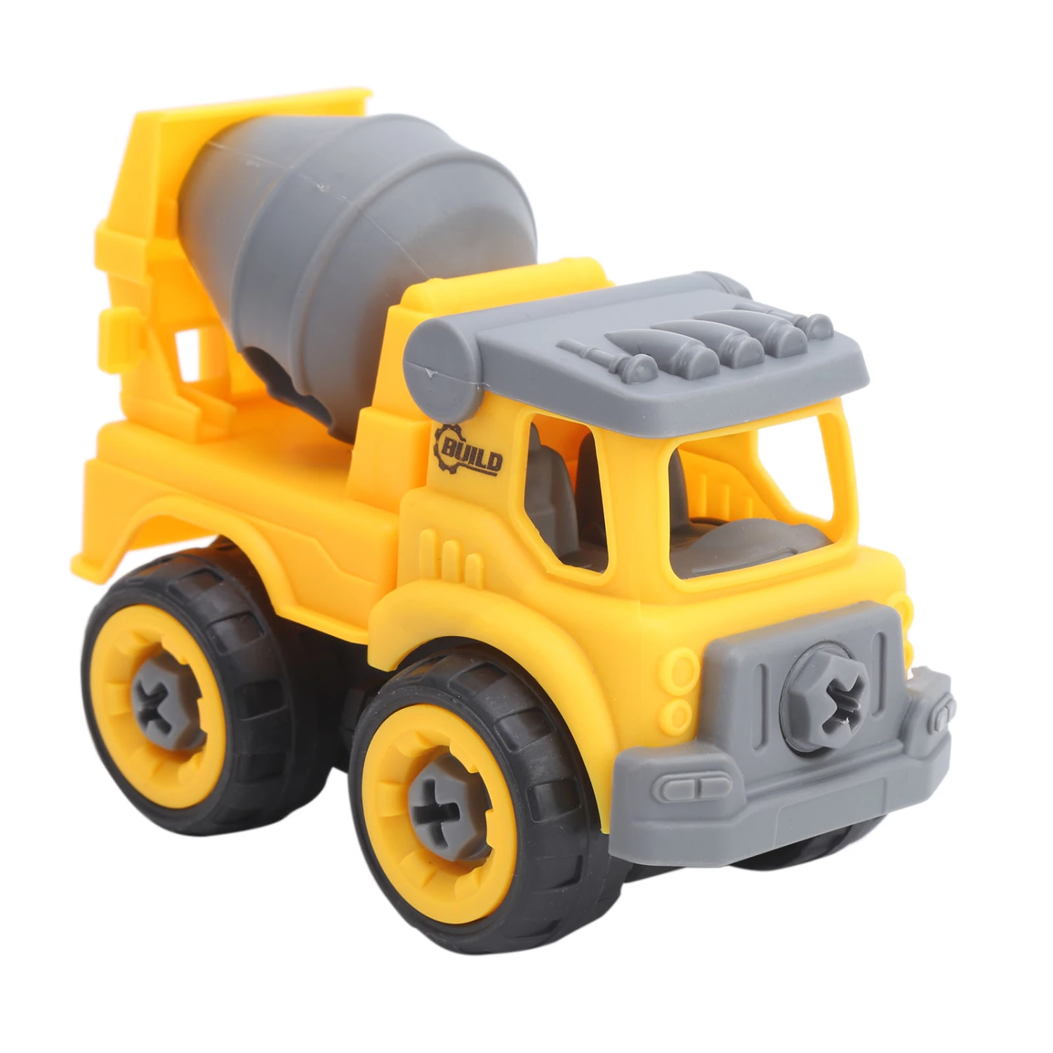 DIY Engineering Truck Toy Children Kids Detachable Car Model Education Toy GiftsEngineering Mixer Car