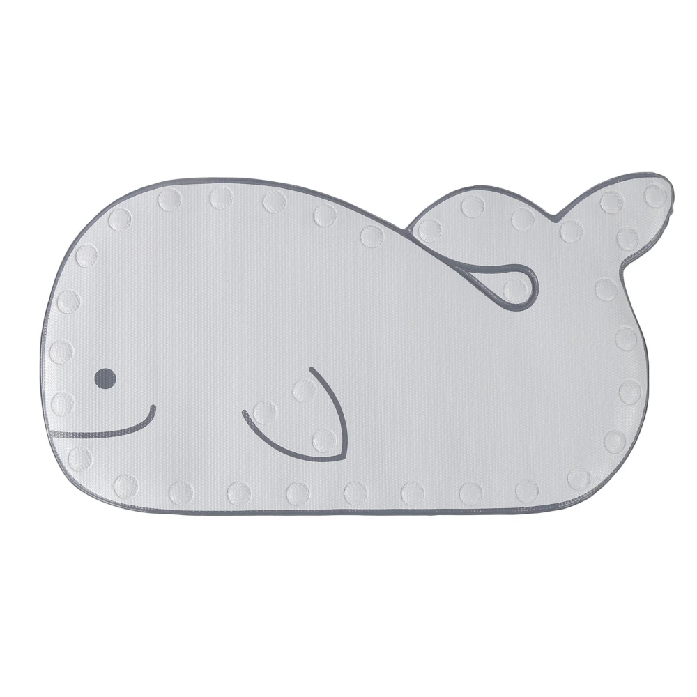 Children Cartoon Cute Non Slip Mat Household Bathroom Shower Anti Slip Pad Accessory(Gray WhaleShaped Mat)