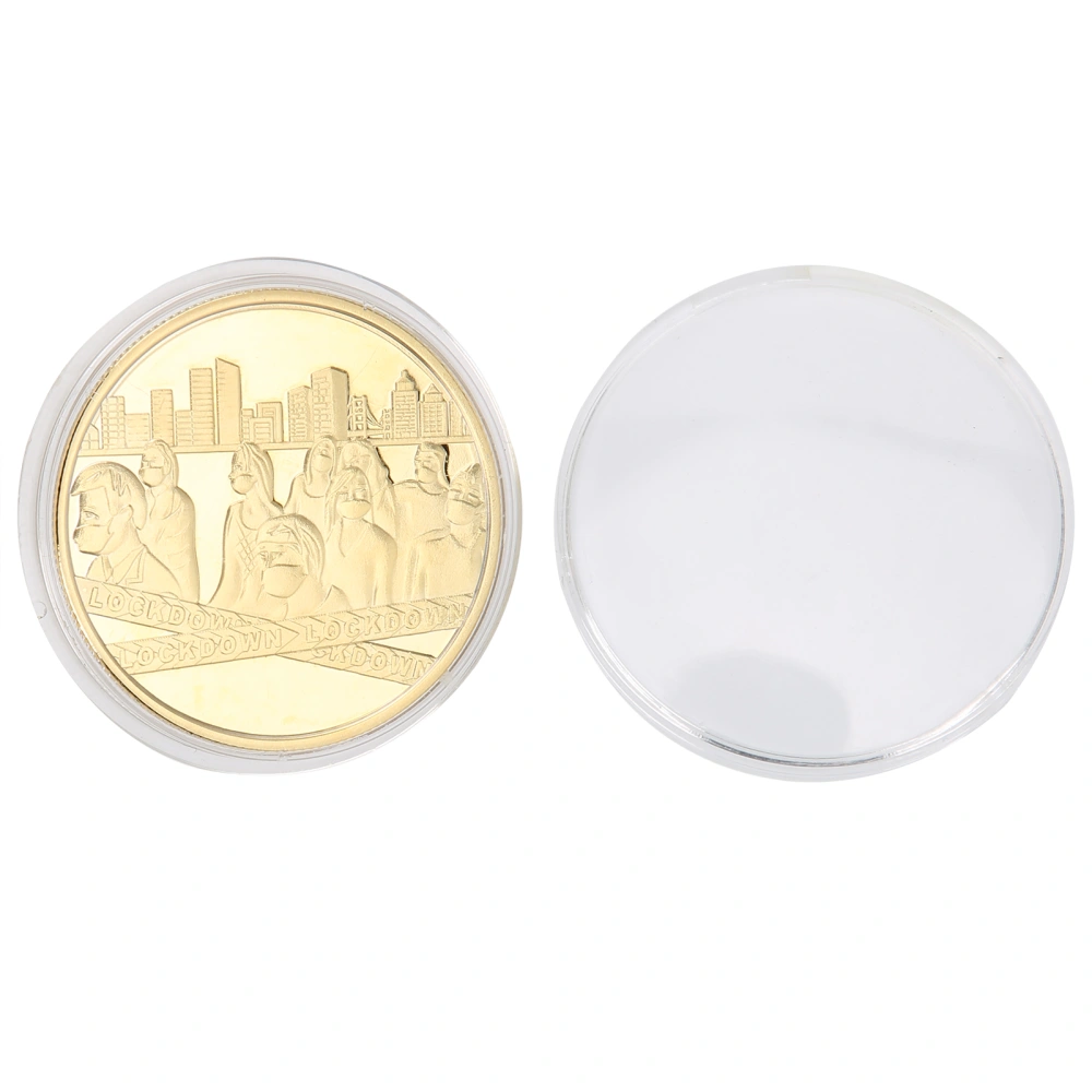 I Survived 2020 Commemorative Coin DoubleSided Coin Memorial Coin Gift for Collector(Gold )