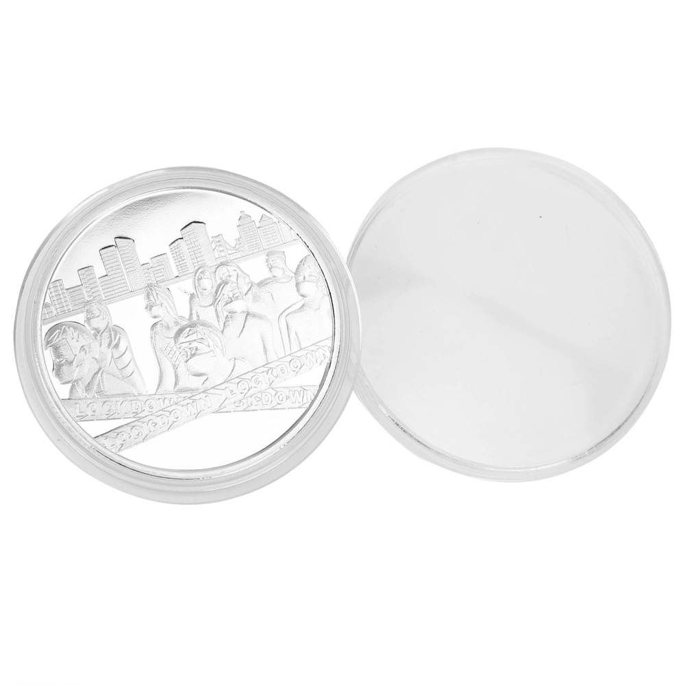 I Survived 2020 Commemorative Coin DoubleSided Coin Memorial Coin Gift for Collector(Silver )