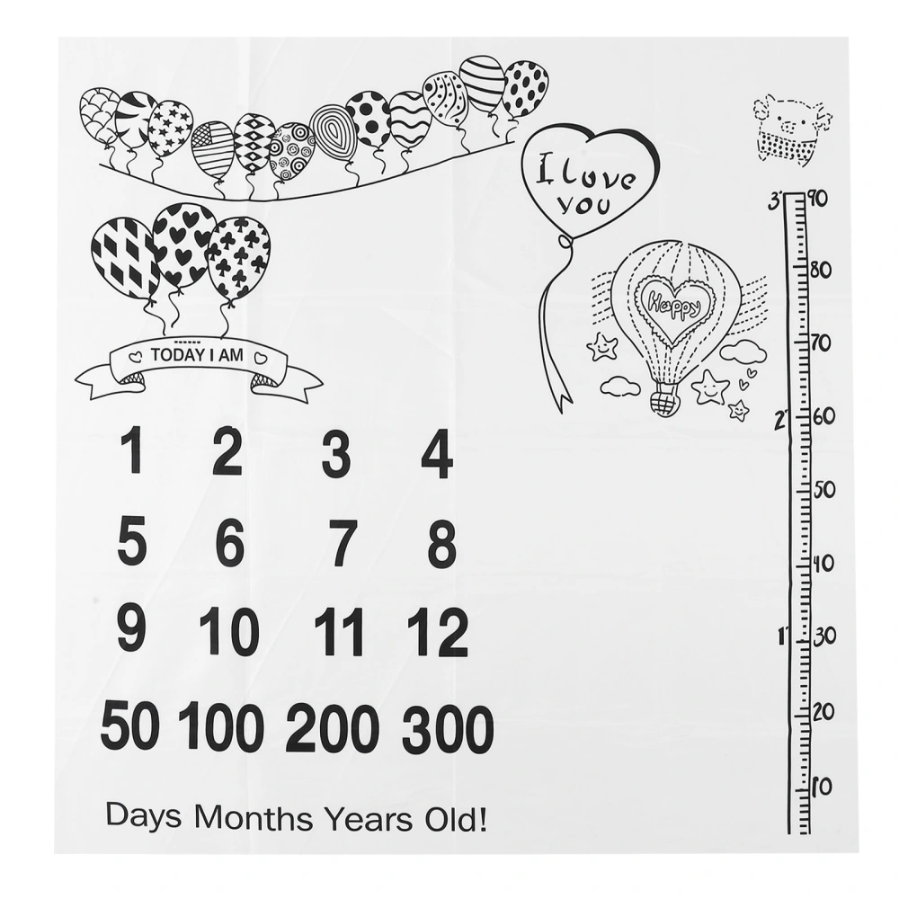 Unisex Baby Infant Monthly Growth Milestone Photography Prop Background Cloth