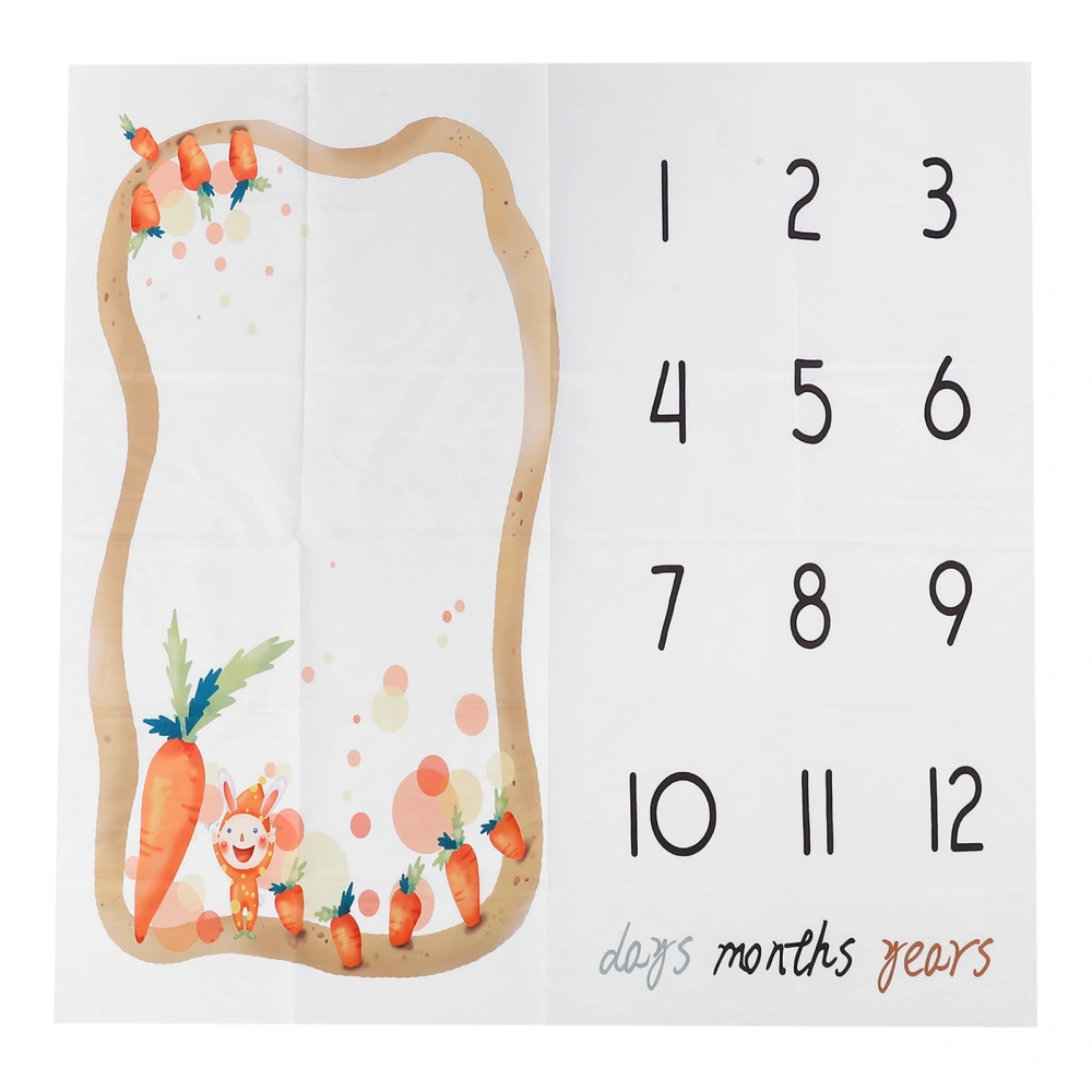 Carrot Pattern Newborn Photo Props Cloth Cute Infant Baby Monthly Milestone Cloth