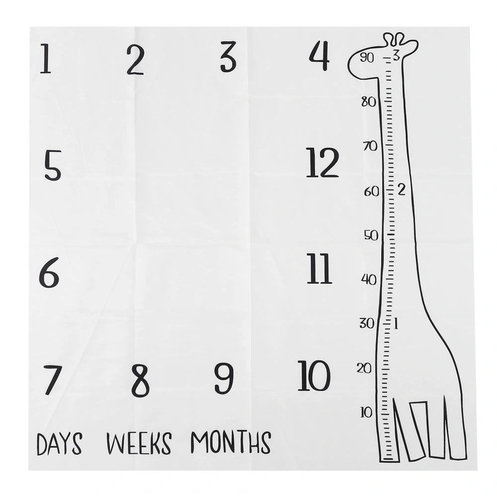 Baby Photography Props Background Giraffe Pattern Monthly Milestone Mat Infant Play Mat